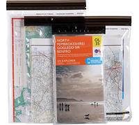 Lifeventure DriStore LocTop Waterproof Bags (3-Pack) for Maps Waterproof Dry Bags for Large Items Mobile Phone Pouch Map Holder Kayak Military Sailing Holiday