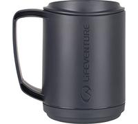 Lifeventure Ellipse Plastic Insulated Double Wall Mug For Camping, Travel & Outdoor - Graphite