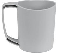 Lifeventure Ellipse Reusable 450ml Plastic Mug for Camping, BPA Free | For Travel, Picnics & Outdoor Holidays, these are tough & lightweight, DofE recommended & dishwasher safe. 450ml, Light Grey