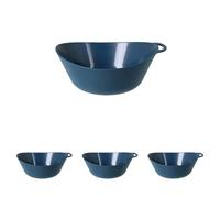 Lifeventure Ellipse Reusable Bowl for Camping, Travel & Outdoor - Navy Blue (Pack of 4)