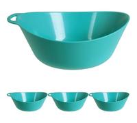 Lifeventure Ellipse Reusable Bowl for Camping, Travel & Outdoor - Teal (Pack of 4)