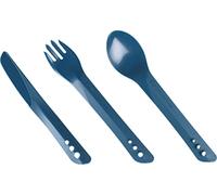 Lifeventure Ellipse Reusable Cutlery Set for Camping, BPA Free | DofE recommended Kit - For Travel, Picnics & Outdoor Holidays, these are microwave & dishwasher safe, Navy Blue