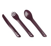 Lifeventure Ellipse Reusable Interlocking Cutlery Set for Camping, Travel & Outdoor - Purple