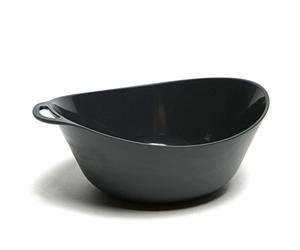 Lifeventure Ellipse Reusable Plastic Bowl for Camping, 400ml, BPA Free | DofE recommended Kit - For Travel, Picnics & Outdoor Holidays, these are microwave & dishwasher safe, Dark Grey