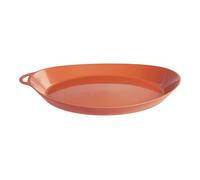 Lifeventure Ellipse Reusable Plate for Camping, BPA Free | DofE recommended Kit - For Travel, Picnics & Outdoor Holidays, these are microwave & dishwasher safe, Rust Orange