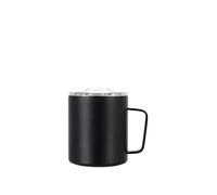 Lifeventure Insulated Travel & Outdoor Coffee or Tea Cup, Double Walled Vacuum Insulation, Eco-Friendly Stainless Steel with Removeable Lid, 350ml, Black