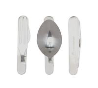 Lifeventure Knife, Fork, Spoon - Folding Cutlery Set, Silver One Size