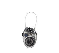Lifeventure Mini Luggage Cable-Lock with 70cm Retractable Steel Cable | Mini 3 Digit Code Combination Lock For Suitcases, Bike, Ski, Snowboard, Pushchair and Stroller, Grey
