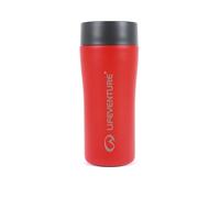 Lifeventure One-Touch Thermal Mug, 360° Push-Click Commuter Lid, 350ml | Leakproof Lid with all-around drinking, keeps hot drinks hot for up to 4 hours & cold drinks cool for up to 10 hours, Red