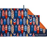 Lifeventure Recycled SoftFibre Travel Towel - Compact, Lightweight Quick-Dry Sports & Beach Towel, Sand-Free Design, Giant (Surfboards)