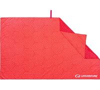 Lifeventure Recycled SoftFibre Travel Towel - Compact, Lightweight Quick-Dry Sports & Beach Towel, Sand-Free Design, Giant (Coral)