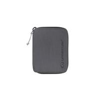 Lifeventure RFID Blocking Bifold Wallet | Slim, Eco-Friendly Recycled Nylon Wallet for Travel | 6 Card Slots, Note Pocket, ID Window & Zip Coin Pouch, Grey