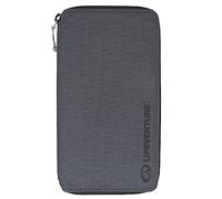 Lifeventure RFID Protected Large Travel Wallet - Zip Bifold Wallet and Passport Holder for Travel, Eco-Friendly, Recyclable Material (Grey)