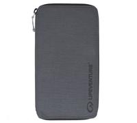 Lifeventure RFID Protected Large Travel Wallet - Zip Bifold Wallet and Passport Holder for Travel, Eco-Friendly, Recyclable Material (Grey)