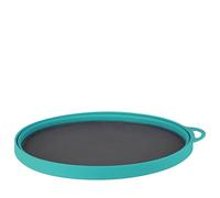 Lifeventure Silicon Ellipse Collapsible And Portable Plate For Camping | Fold flat when not in use, made from food-grade silicone, dishwasher safe, perfect for holidays and travel - Teal
