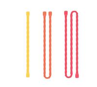 Lifeventure Silicone Cable Ties, Pack of 6 Assorted Sizes