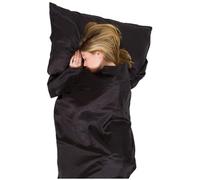 Lifeventure Ultimate Silk Mummy Liner Black 220 x 85 x 56 cm