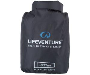 Lifeventure Silk Ultimate Sleeping Bag Liner, mummy, black Onesize