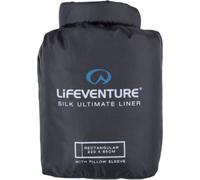 Lifeventure Silk Ultimate Sleeping Bag Liner, rectangular, black Onesize