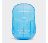 Lifeventure Travel Soap Wash Leaves x50 Foaming Paper Soap Flakes for Home Travel Camping Hiking and Outdoor Activities,Blue