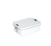 Lifeventure Stainless Steel Lunch Box; Mess Tin Container for Food, Light Grey