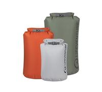 Lifeventure Stormlight Dry Bag, silikonisiertes Ripstop-70D-Gewebe mit vollständig versiegelten Nähten, Roll-Top-Verschluss, wasserdichter Trockensack für Abenteuerreisen, Erdtöne, Mehrfachpackung