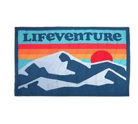 Lifeventure Sundown Fleece Lined Camping Blanket - Windproof and Water Resistant Warm Thermal Throw for Camping, Road Trips, Van Living and Picnics 200 x 140cm, Retro
