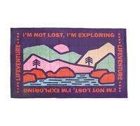 Lifeventure Sundown Fleece Lined Camping Blanket - Windproof and Water Resistant Warm Thermal Throw for Camping, Road Trips, Van Living and Picnics 200 x 140cm, Mountain