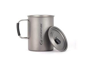 Lifeventure Superlight Titanium Cooking Pot with Folding Handles & Ventilated Lid