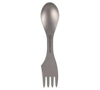 Lifeventure Superlight Titanium Spork | With Serrated Cutting Edge And Storage Pouch - Ideal For Camping Or Travel