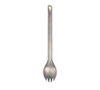 Lifeventure Titanium Long Handled Spork - Ultra Lightweight Extra-Long Spoon Ideal for Camping Or Travel, Silver