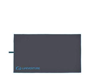Lifeventure Trek SoftFibre Lite Towel - Compact, Lightweight Quick-Dry Sports & Beach Towel, Sand-Free Design, XL (Grey)