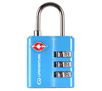 Lifeventure TSA Approved Luggage Padlock 3 Digit Heavy Duty Zinc Alloy Security Padlock, Combination Padlock, Code Lock For Suitcase Luggage Gym Locker,Blue