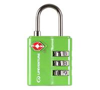 Lifeventure TSA Approved Luggage Padlock 3 Digit Heavy Duty Zinc Alloy Security Padlock, Combination Padlock, Code Lock For Suitcase Luggage Gym Locker, Green