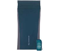 Lifeventure Ultimate 100% Cotton Sleeping Bag Liner Lightweight Camping Sheet with Pillow Sleeve and Polygiene® Odour Control for use in Sleeping Bags, Hostels & Huts | 433g, Rectangular Shape