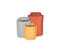Lifeventure Ultralight Dry Bag Multi-Pack, Siliconized Rip-Stop Fabric With Fully Taped Seams (1L, 2L, 5L), Earth Tones