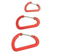 Lifeventure Ultralight Non-locking Karabiners (3-Pack), Aluminum Alloy Wiregate Fastening High Strength Key Rink Clip Hook, Will come in grey, orange or black, Nicht zutreffend