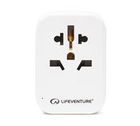 Lifeventure Adapter World to USA with USB - White One Size