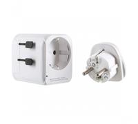 Lifeventure World Travel Adapter 77135 USB UK White One Size