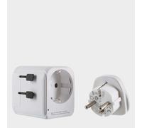 Lifeventure World Travel Adapter 77135 USB UK White One Size