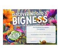 Lifeway Kids VBS 2025 Magnified! Certificates of Completion (Package of 50 Certificates)