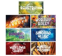 Lifeway Kids VBS 2025 Magnified! Rotation Signs (Package of 7)