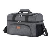 Lifewit 15L/23L/30L Cooler Bag, Double Compartment Refrigerant Bag | 24/32/48-Can Leakproof Cool Bag with Handles & Multiple Pockets, Divided Picnic Bag for Beach, Sport, Work, Travel