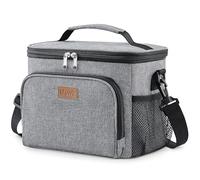 Lifewit 15L Insulated Lunch Bag for Men, Cool Bag for Lunch Box, Grey