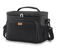 Lifewit 33L Insulated Lunch Bag for Men, 48-Can Cool Bag Lunch Box, Black