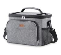Lifewit 33L Insulated Lunch Bag for Men, 48-Can Cool Bag Lunch Box, Grey