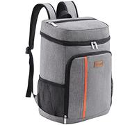 Lifewit 36 Cans Backpack Cooler Waterproof Insulated Soft Lunch Cooler Backpack Lightweight Leakproof Cooler Bag for Men Women Adults for Work Picnics Beach Camping Travel Outdoor Activities, Grey
