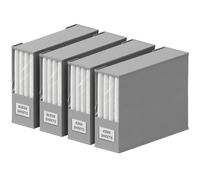 Lifewit 4 Pack Bed Sheet Organizer, Foldable Bedding Sheet Organizers and Storage with Large Clear Window and Label, Sheets Organizer for Linen Closet, Storage Box Bins with Lids for Duvet Cover Set