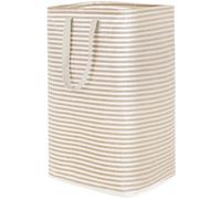Lifewit 80L Collapsible Laundry Basket with Extended Handles, Beige | Foldable Washing Hamper, Dirty Clothes Basket, Laundry Bin for Storage, Clothes and Toys in Bedroom and Bathroom