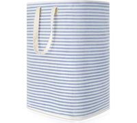 Lifewit 80L Collapsible Laundry Basket with Extended Handles, Blue | Foldable Washing Hamper, Dirty Clothes Basket, Laundry Bin for Storage, Clothes and Toys in Bedroom and Bathroom